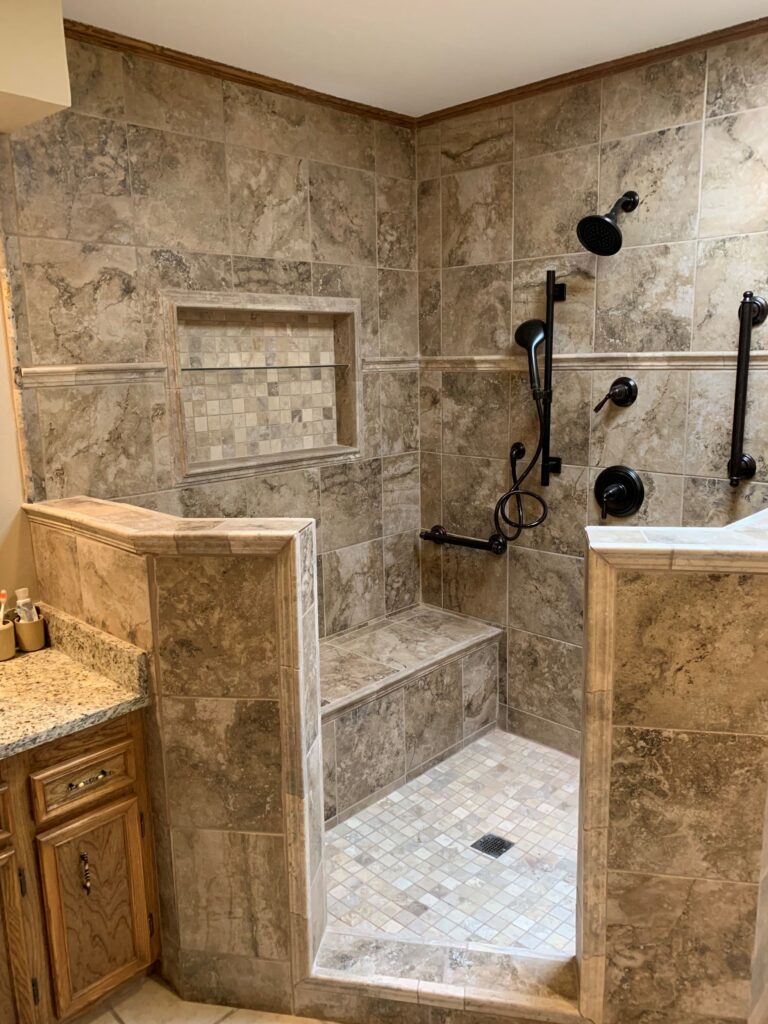 bathroom remodel by stone masters of abilene